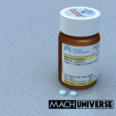 prescription bottles 3d lwo - Medicine Bottles... by machuniverse