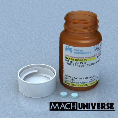 prescription bottles 3d lwo - Medicine Bottles... by machuniverse