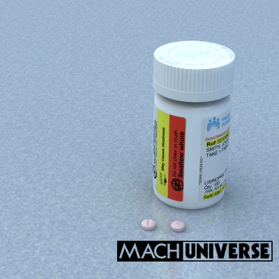 prescription bottles 3d lwo - Medicine Bottles... by machuniverse