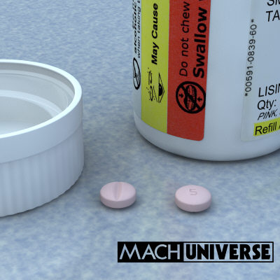 prescription bottles 3d lwo - Medicine Bottles... by machuniverse