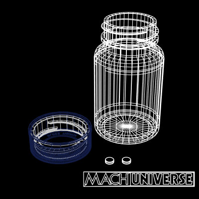 prescription bottles 3d lwo - Medicine Bottles... by machuniverse