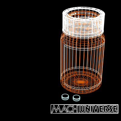 prescription bottles 3d lwo - Medicine Bottles... by machuniverse