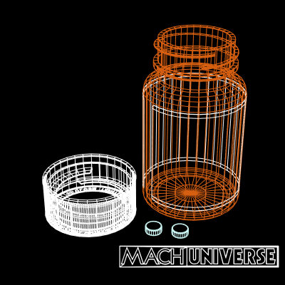 prescription bottles 3d lwo - Medicine Bottles... by machuniverse