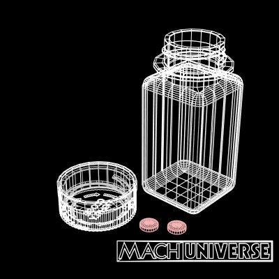 prescription bottles 3d lwo - Medicine Bottles... by machuniverse