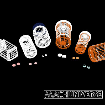prescription bottles 3d lwo - Medicine Bottles... by machuniverse