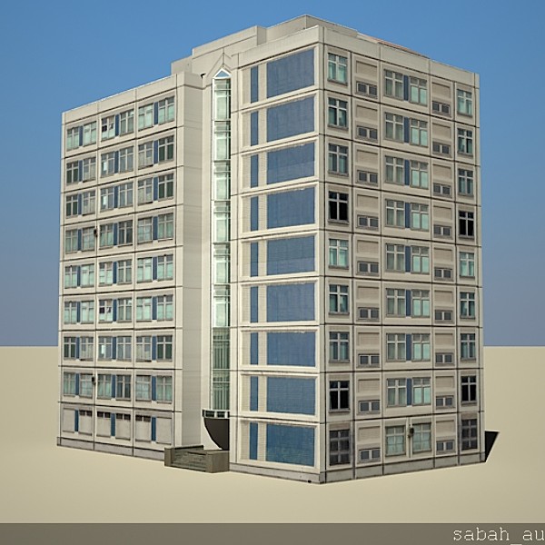 3d building games model - Building 06 Lowpoly by sabah_au