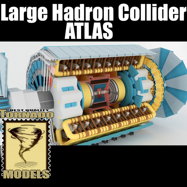3d large hadron collider - model - Large Hadron Collider (LHC) - ATLAS by Tornado Studio