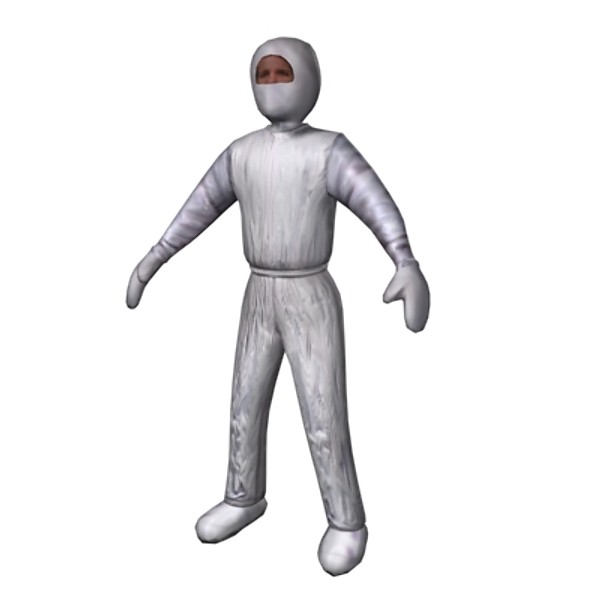 clean suit man 3d model - Clean Suit Man... by Mickey Models