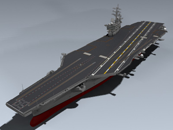 uss dwight d eisenhower 3d max - USS Dwight D. Eisenhower by Mesh Factory