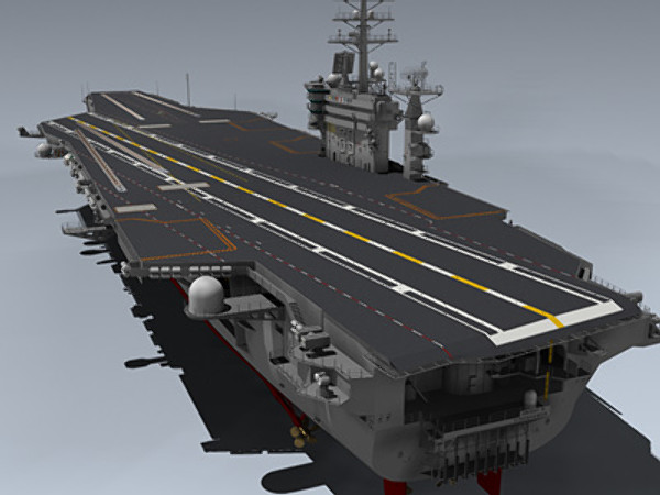 uss dwight d eisenhower 3d max - USS Dwight D. Eisenhower by Mesh Factory