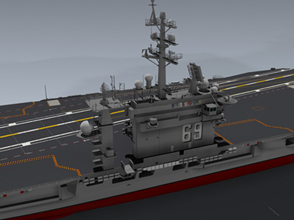 uss dwight d eisenhower 3d max - USS Dwight D. Eisenhower by Mesh Factory