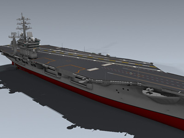 uss dwight d eisenhower 3d max - USS Dwight D. Eisenhower by Mesh Factory