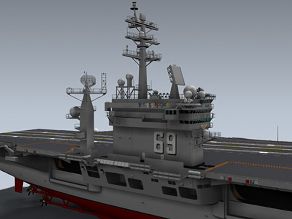 uss dwight d eisenhower 3d max - USS Dwight D. Eisenhower by Mesh Factory