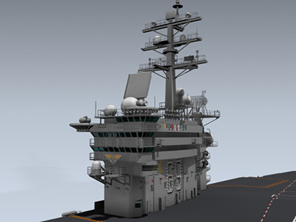 uss dwight d eisenhower 3d max - USS Dwight D. Eisenhower by Mesh Factory