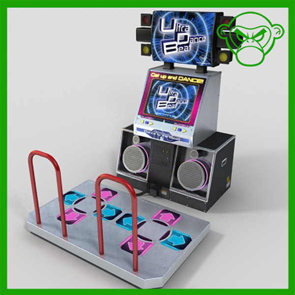 3d arcade dance model - arcade dance game by monkeyodoom