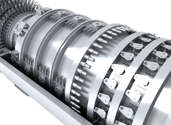 gas turbine 3d max - Gas Turbine by yusuf joher taherali