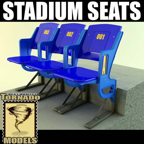 stadium seats 3d 3ds - Stadium Seat by Tornado Studio