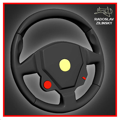 3d max steering wheel resolution - Steering wheel (HIGH resolution) by radoxist