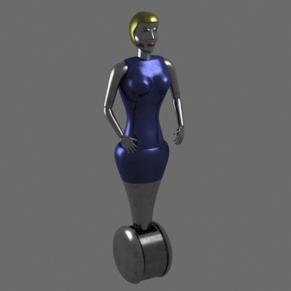 sexy female robot 3d max - Female Robot by dastolidigital
