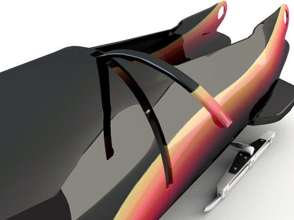 bobsleigh sled 3d model - Bobsleigh Sled - USA by Tornado Studio