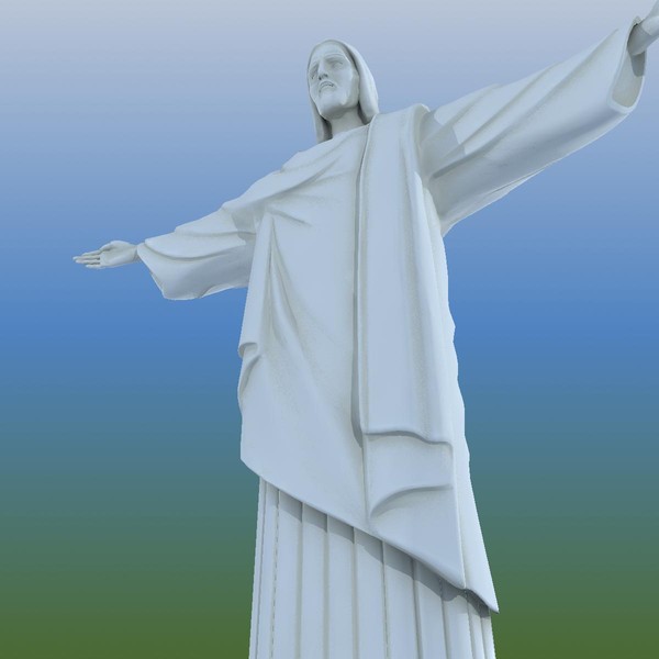 cristo redentor redeemer christ 3d obj - Cristo Redentor(Redeemer Christ)-statue by VirtualWax
