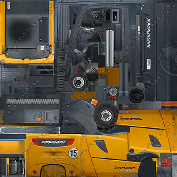 3ds max forklift 2 - Forklift 2 by papillon