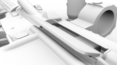 obj m4 gun highpoly version - M4 gun highpoly version by nuvanda