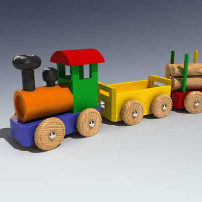 wooden toy train 3ds - Toy Train... by Adam Walker Film