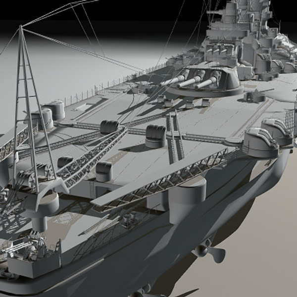 japanese battleship yamato navy ship 3d model - YAMATO battleship Huge model by earth art