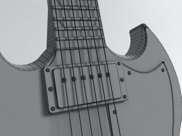 3d band rock guitar - band set by monkeyodoom