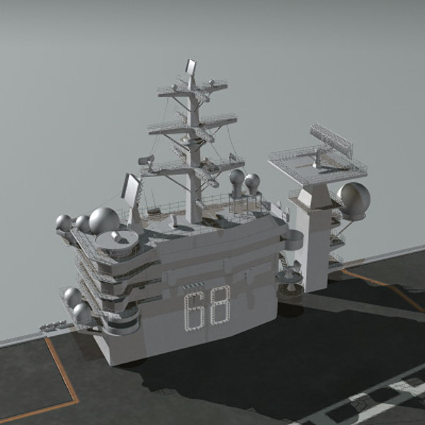 cvn-68 nimitz 3d max - Nimitz & F18E by earth art