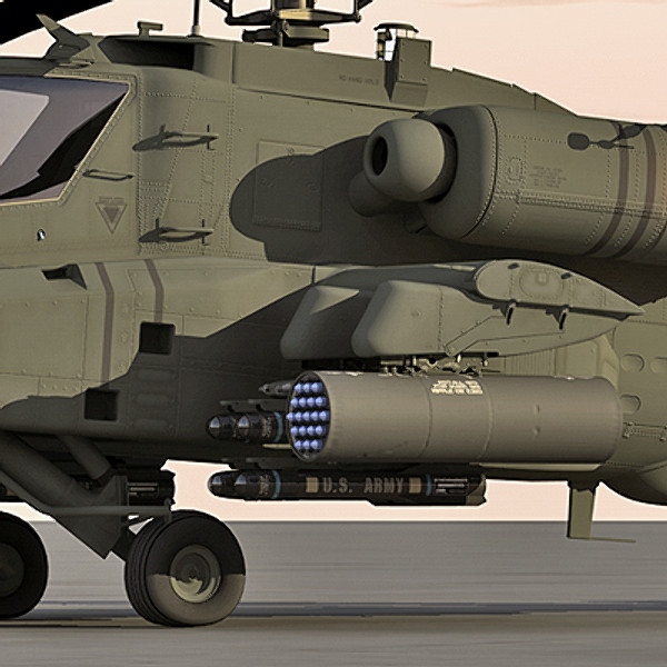 apache longbow helicopter 3d model - Apache Longbow Helicopter by Pekdemir