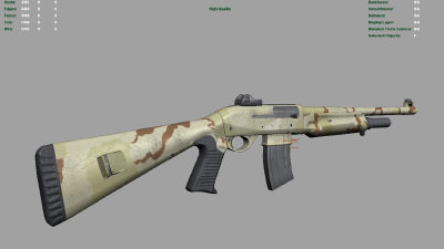obj midpoly benelli tactical nova - Benelli Nova Tactical midpoly by nuvanda