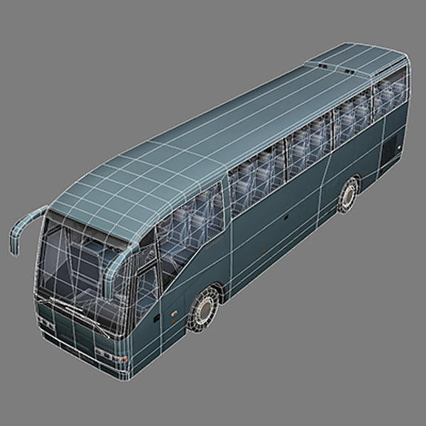 coach vehicle 3d model - Coach 1 by papillon