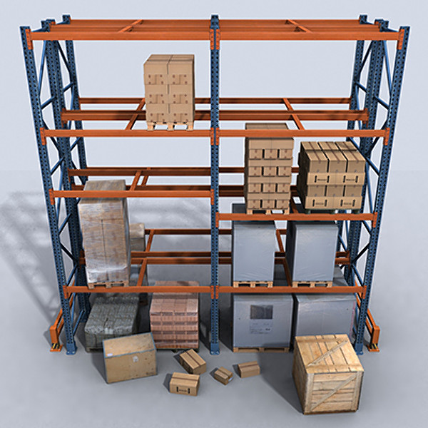 pallet rack 1 3d model - Pallet Rack 1 by papillon