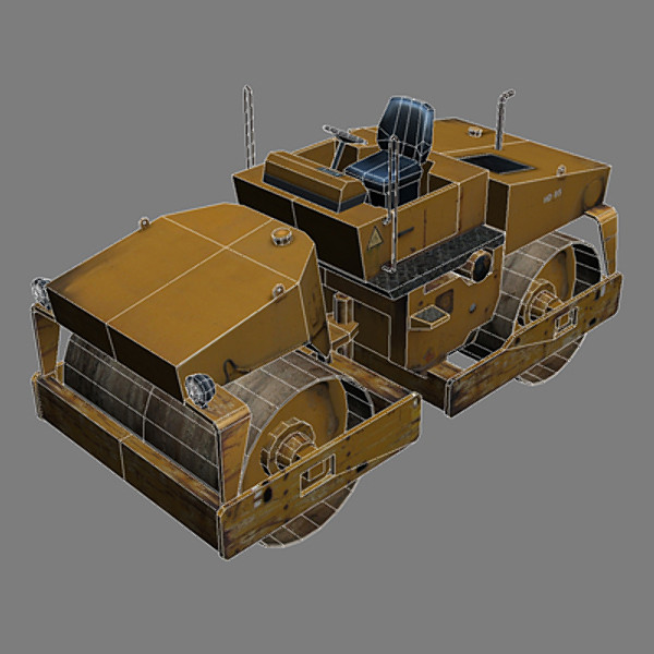 maya roller vehicle heavy - Roller 2 by papillon