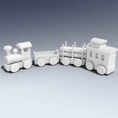 wooden toy train 3ds - Toy Train... by Adam Walker Film