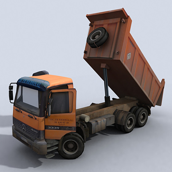 dump truck 3d model - Dump Truck 1 by papillon
