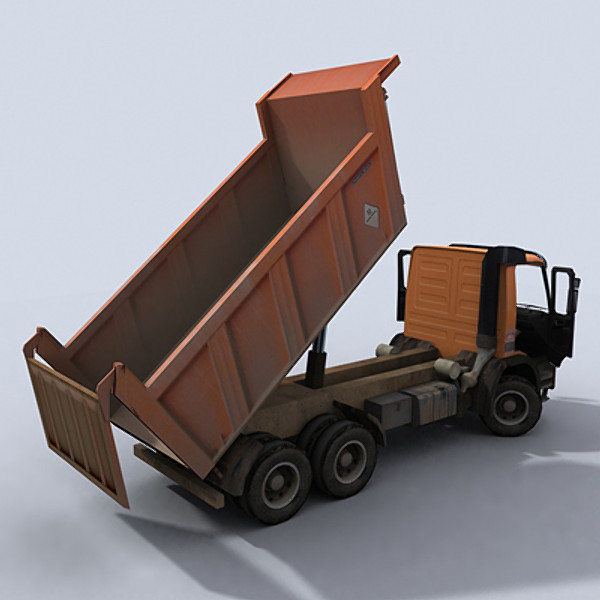 dump truck 3d model - Dump Truck 1 by papillon