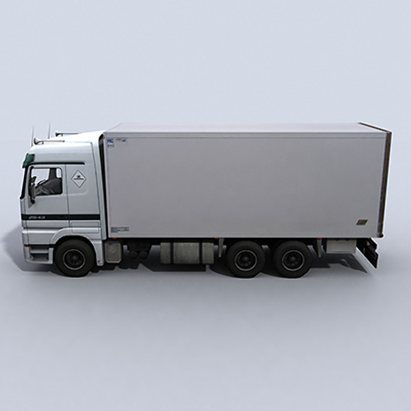 medium transport truck 3d max - Medium Transport Truck 1 by papillon