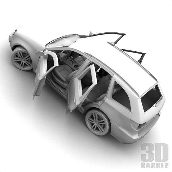 maya generic car - Generic Car 004 - SUV by 3Dbarrel
