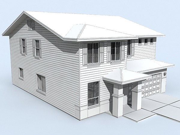 house set 10 3d 3ds - house set of 10 by monkeyodoom