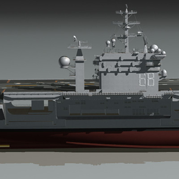 cvn-68 nimitz 3d max - Nimitz & F18E by earth art