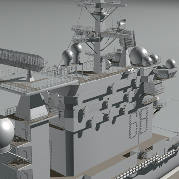cvn-68 nimitz 3d max - Nimitz & F18E by earth art