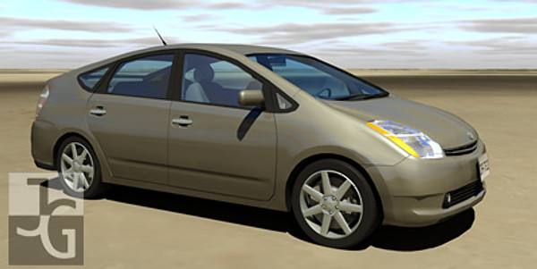3d toyota prius model - Toyota Prius by Solancla