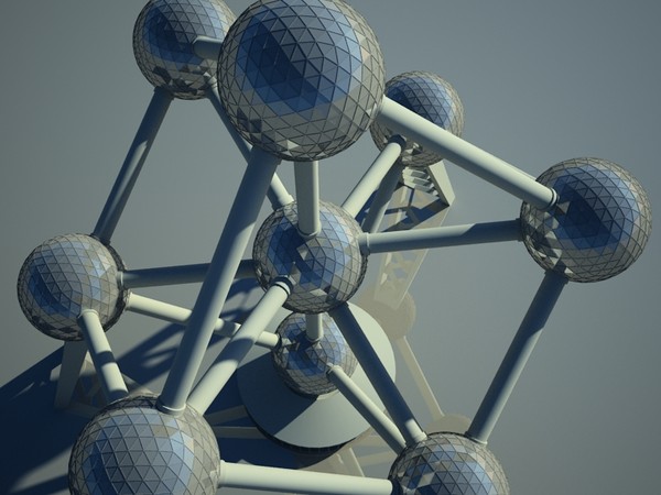 3d atomium building landmark model - Atomium by yusuf joher taherali