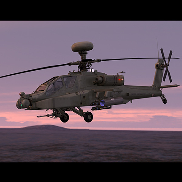 apache longbow helicopter 3d model - Apache Longbow Helicopter by Pekdemir