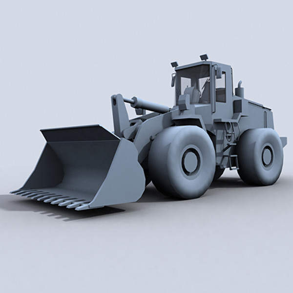 loader industrial 3d max - Front Loader 1 by papillon