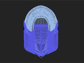 arai helmet 3d model - Motocross.max by lethal3d