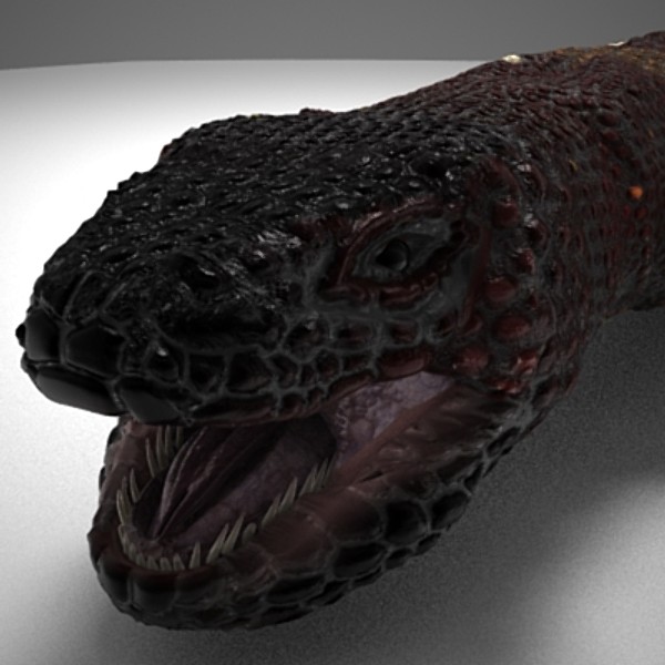 3d gila lizard beaded - BeadedLizard_3DS.zip by Short Bus